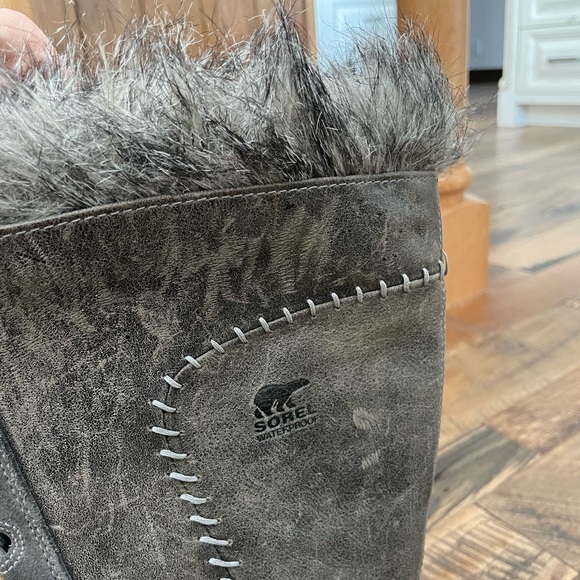 Sorel Cate The Great Fur winter boots Wm 8 - Picture 8 of 9
